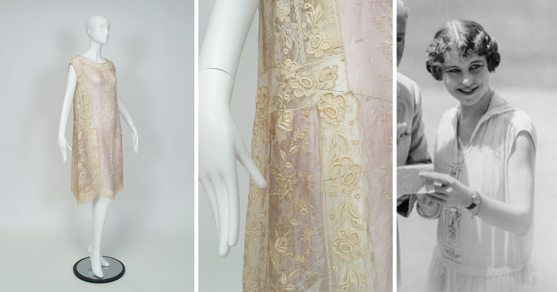 Linen chemise dress, 1925-1929