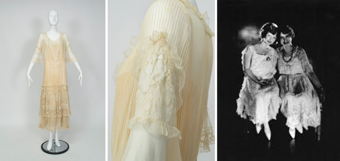 2-piece lingerie dress, 1910-1915